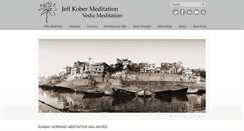 Desktop Screenshot of jeffkobermeditation.com